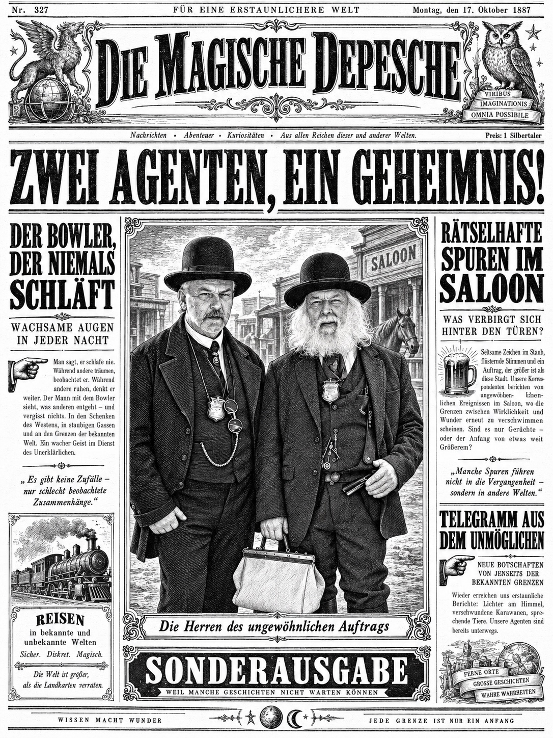 IV · The Gazette · Die verführerische Schlagzeile — bereitgestellte künstlerische CHA-Inszenierung
