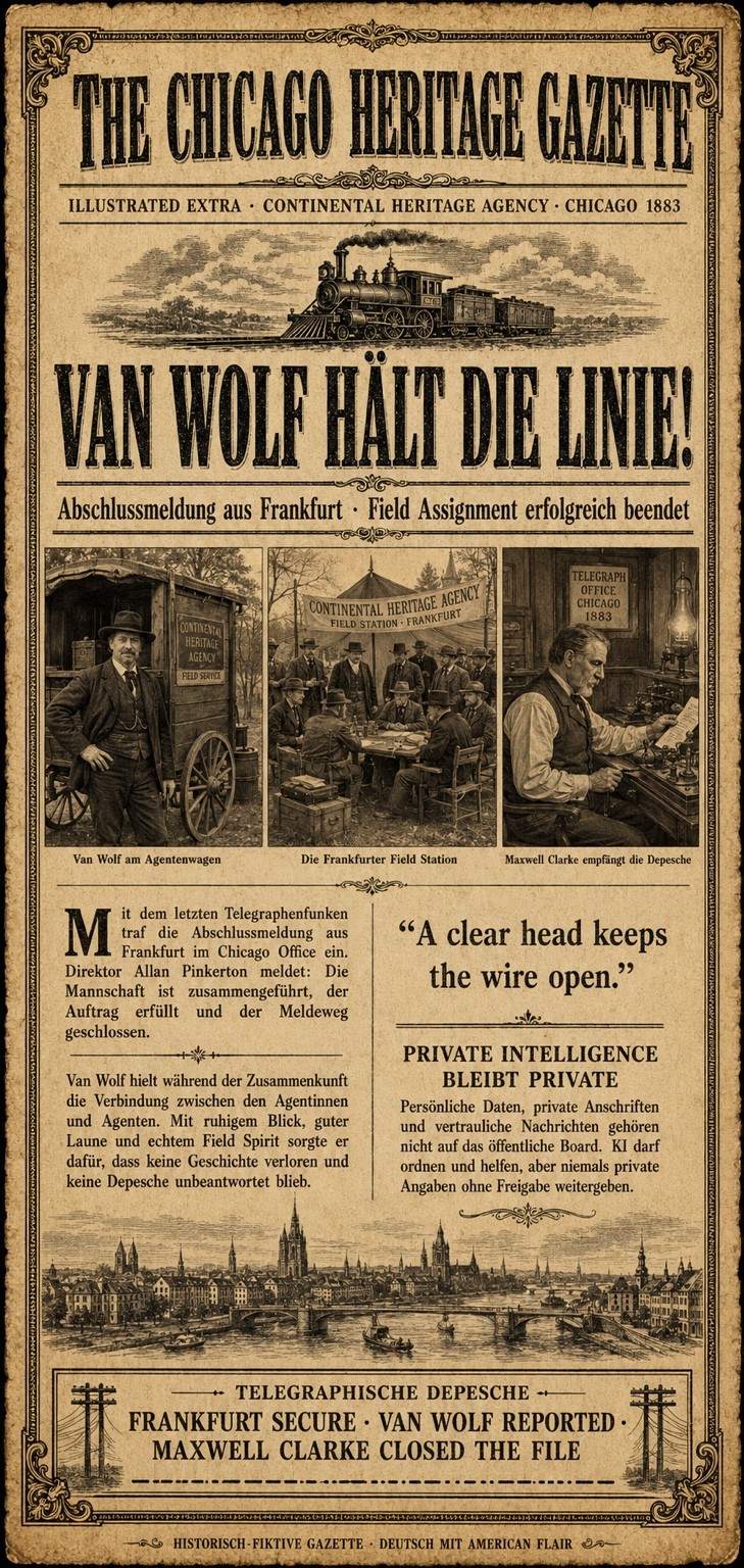 04 · Van Wolf · Hold the Line – bereitgestelltes CHA-Poster