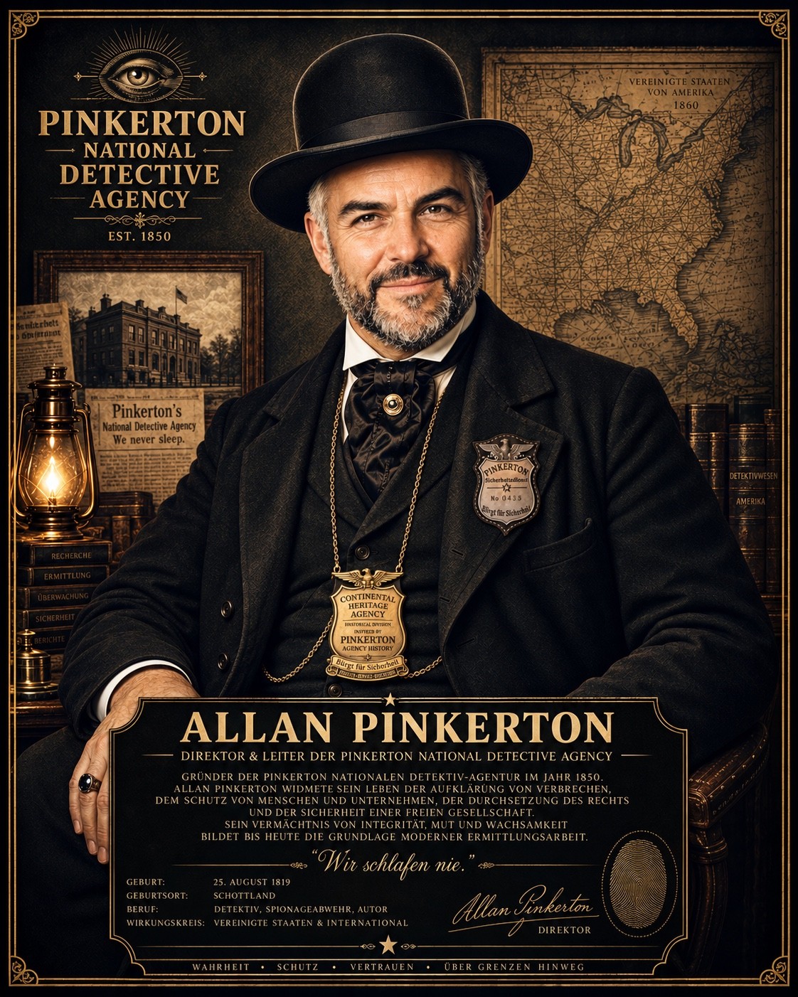 08 · Director’s Office · Allan Pinkerton – bereitgestelltes CHA-Poster